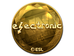 印花 | electronic(金色)| 2019年卡托维兹锦标赛
