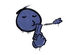 封装的涂鸦 | 快枪手 (靛蓝)