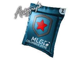 亲笔签名胶囊 | Gambit Gaming | 2016年 MLG 哥伦布锦标赛