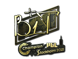  b1t（金色）| 2021年斯德哥尔摩锦标赛